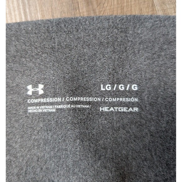Under Armour Size L Heatgear Gray Motion Ankle Legging Compression Pocket - Picture 8 of 12